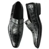Klassische italienische Herren-Lederschuhe, handgefertigt, Slip-On, lässig, Oxford-Designer, Outdoor-Fahren, luxuriös, schwarz, Business-Büroschuhe