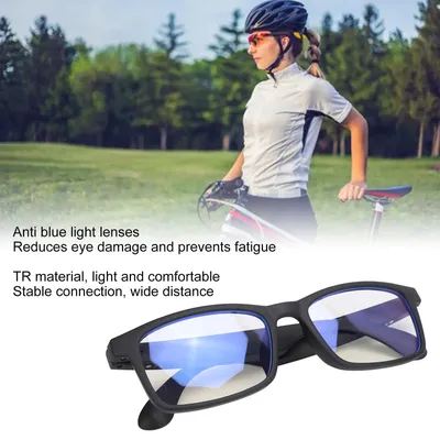 Smart Sound Brille Smart Sound Brille mit Mikrofon Blaulichtfilter Touch Outdoor Radfahren Bluetooth 5.3 Brille Image
