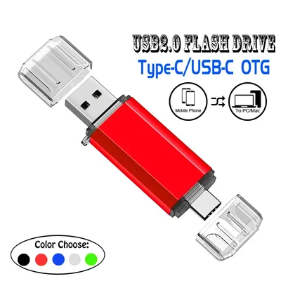Typ C USB-Flash-Laufwerk OTG 2 IN 1 USB 2.0 Micro-USB-Stick 128 GB 64 GB 32 GB 16 GB 8 GB 4 GB Pendrive-Flash-Laufwerk