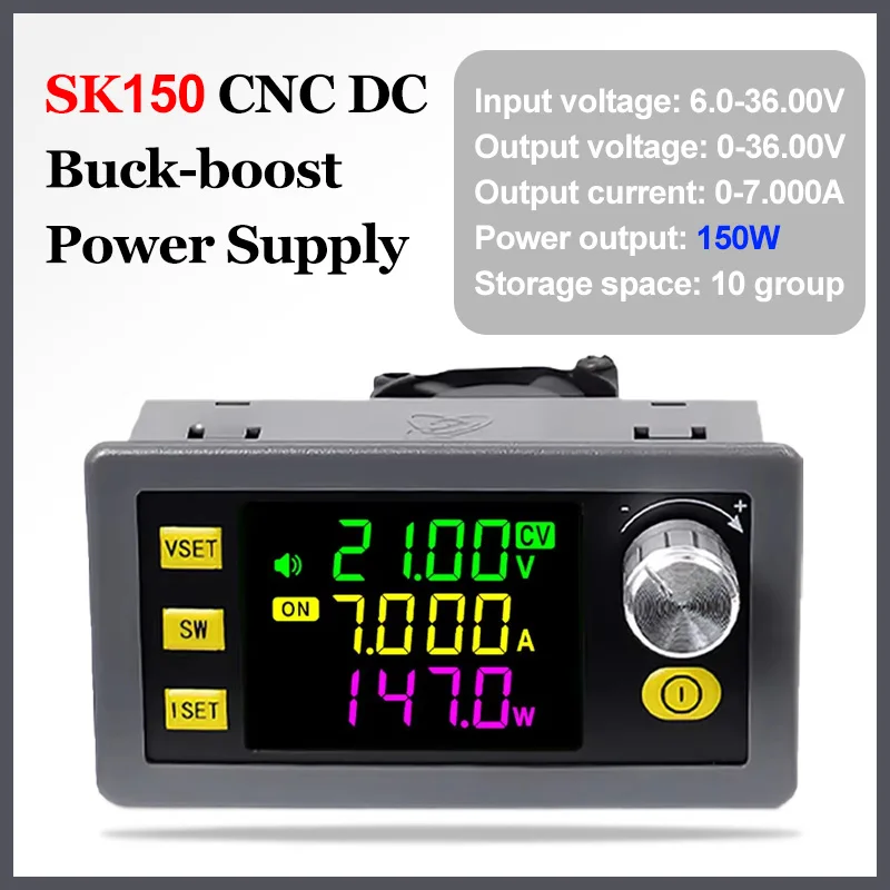 SK120/SK150 CNC DC Buck-Boost Netzteil Einstellbarer Spannungsregler Konstantspannung Konstantstrom Solarlademodul Image