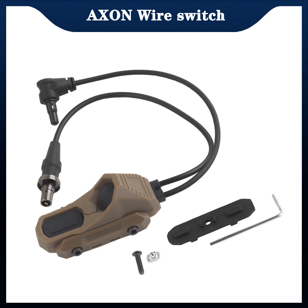 Taktische modulare AXON remote in-line dual funktion druckschalter taschenlampe PEQ NGAL laser push button SF/2.5/crane laser stecker Image