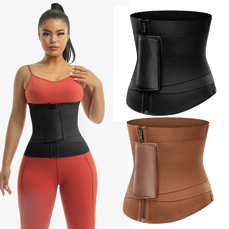 Plus Size Frauen Body Shaper Taillen trainer Schlankheit korsett zum Abnehmen Taillen wickel Image