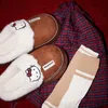 Hello Kitty Sanrio Plüsch Hausschuhe Anime Y2k Frauen Baumwolle Slipper Niedliche Cartoon Warmes Zuhause Schuhe Kawaii Im Freien Schuhe mit dicken Sohlen