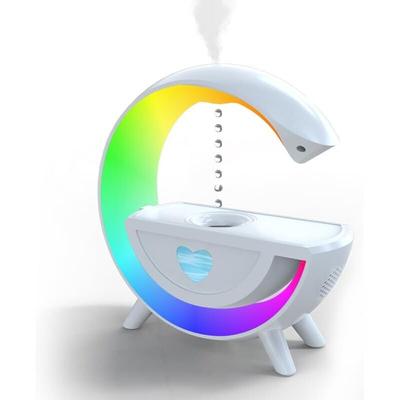 Ulisem - Anti-Schwerkraft-Luftbefeuchter mit LED-Licht, G-Form, 300 ml, Bluetooth-Lautsprecher,