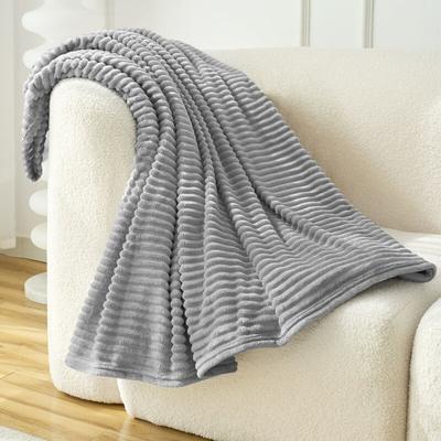Woltu - Kuscheldecke Fleecedecke Flanell Decke Sofadecke Einfarbig Wohndecken Couchdecke warme Image