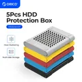 Custodia protettiva in Silicone per HDD antiurto da 2.5 "per disco rigido da 2.5/3.5 pollici Set di adattatori SATA custodia per disco rigido fai da te 5 pezzi