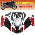 Kit carene per Aprilia RS125 2000 2001 2002 2003 2004 2005 RS4 RSV 125 kit carena carrozzeria rosso nero argentato