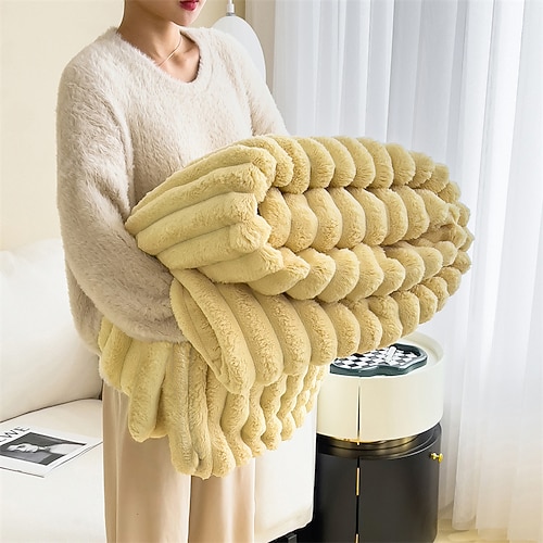 coperta finta, trapunta antistatica in flanella morbida e calda, coperta accogliente, coperta finta di lusso, coperta decorativa natalizia per divano, letto, sedia, divano, regalo di Natale