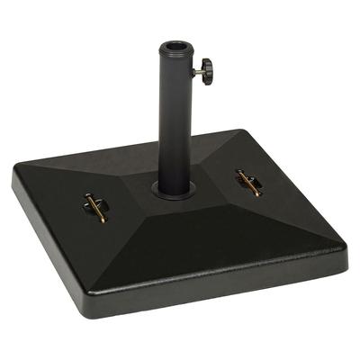 Global Industrial Umbrella Base, Square, Concrete, 88 lb Capacity, 20 x 20 x 15.75, Black (GBE695475) Each Global Industrial® Tarps and Tents