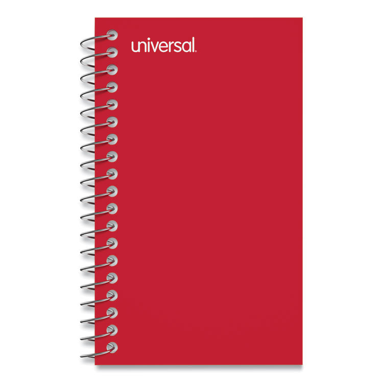 Universal Wirebound Memo Book, Narrow Rule, Red Cover, (50) 5 x 3 Sheets, 12/Pack (UNV20453) Pack of 12 Universal® Log Books & Journals