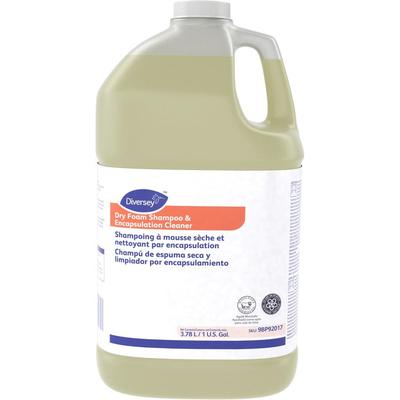 Diversey Dry Foam Shampoo & Cleaner, Liquid, 128 fl oz (4 quart), Floral Scent, 4/Carton, Straw (DVO9BP92017) Case of 4 Diversey™ Carpet Cleaner