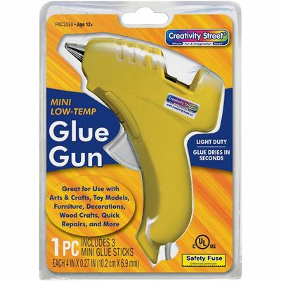 Creativity Street Glue Gun, Trigger Style, Includes 3 Glue Sticks, Assorted (PAC3350) Each Chenille Kraft Company Glue Guns & Accessories