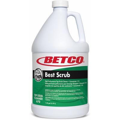Betco Best Scrub Floor Cleaner - Liquid - 128 fl oz (4 quart) - 4 / Carton - Green (BET6700400) Case of 4 Betco® Floor/Carpet Cleaners & Protectors