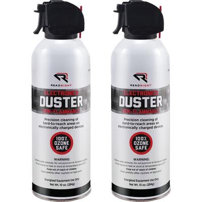 Read Right Plus 100% Ozone Safe Spray Duster TwinPak, 10 oz. Cans, 2/Pack (REARR3522) Pack of 2 Read Right® Air Duster