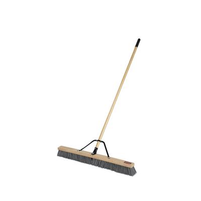 Rubbermaid Commercial Push Brooms, 36 x 62, PP Bristles, Rough Floor Surfaces, Wood Handle, Natural (RCP2040044) Each Rubbermaid® Commercial