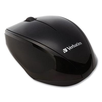 Verbatim Wireless Notebook Multi-Trac Blue LED Mouse, 2.4 GHz Frequency/32.8 ft Wireless Range, Left/Right Hand Use, Black (VER97992) Each Verbatim®