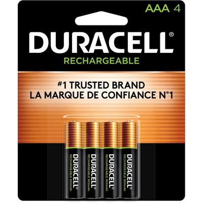 Duracell AAA Rechargeable Batteries, For Gaming Controller, Flashlight, Monitoring Device, Battery Rechargeable, AAA, Nickel Metal Hydride (NiMH), 96/