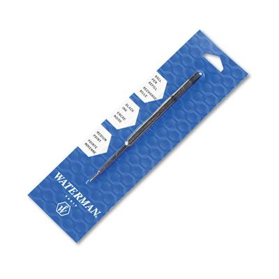 Waterman Refill for Waterman Ballpoint Pens, Medium Conical Tip, Black Ink (WATS0944480) Each Pen Refills