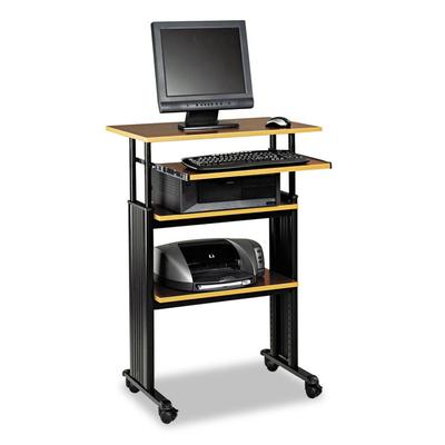 Safco Muv Stand-Up Adjustable-Height Desk, 29.5" x 22" x 35" to 49", Cherry/Black (SAF1929CY) Each Safco® Sit-Stand Desks