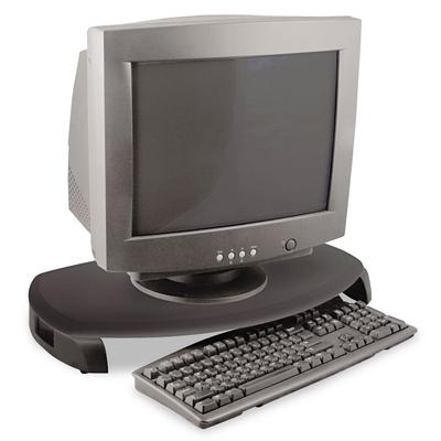 Kantek CRT/LCD Stand with Keyboard Storage, 23" x 13.25" x 3", Black, Supports 80 lbs (KTKMS280B) Each Workstation Monitor Mounts & Stands