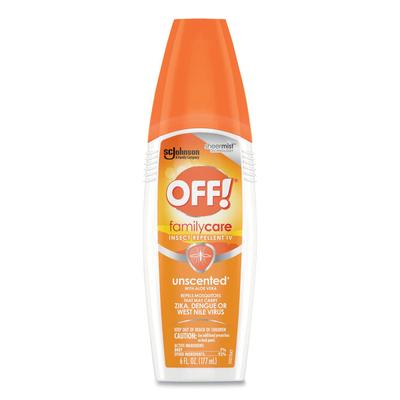 OFF! FamilyCare Unscented Spray Insect Repellent, 6 oz Spray Bottle, 12/Carton (SJN654458) Case of 12 OFF!® Insect Repellents