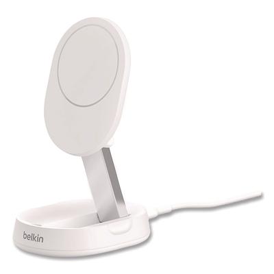 Belkin BOOST CHARGE Pro Convertible Magnetic Wireless Charging Stand, Qi2 Wireless Charging, 15 W, White (BLKWIA008TTWH) Each Belkin® Adapters/Charger