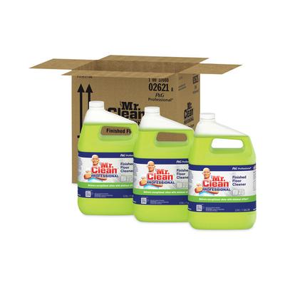 Mr. Clean Finished Floor Cleaner, Lemon Scent, 1 gal Bottle, 3/Carton (PGC02621CT) Case of 3 Mr. Clean® Floor Cleaners