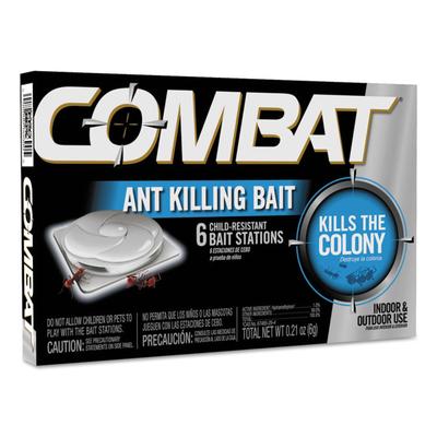 Combat Combat Ant Killing System, Child-Resistant, Kills Queen and Colony, 6/Box, 12 Boxes/Carton (DIA45901CT) 12 Packs of 6 Combat® Insecticides