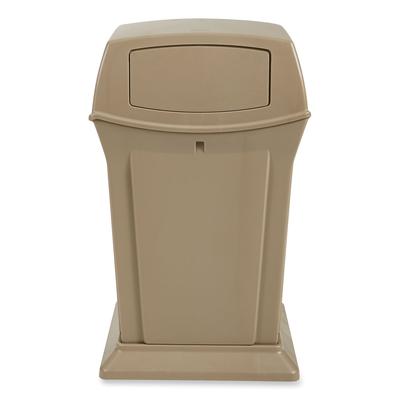 Rubbermaid Commercial Ranger Fire-Safe Container, 35 gal, Structural Foam, Beige (RCP843088BG) Each Rubbermaid® Commercial Outdoor Waste Receptacles