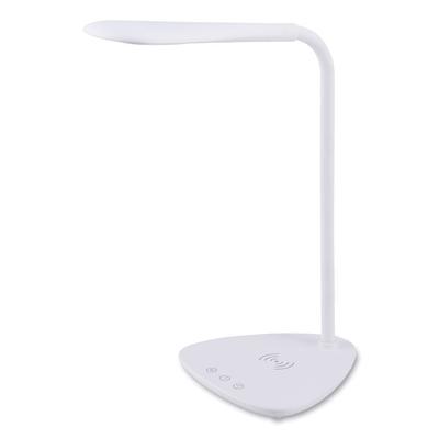 Bostitch Flexible Wireless Charging LED Desk Lamp, 12.88" High, White (BOSVLED1816BOS) Each Bostitch® Lamps