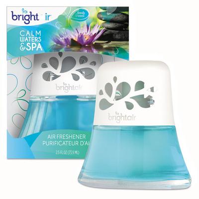 BRIGHT Air Scented Oil Air Freshener, Calm Waters and Spa, Blue, 2.5 oz, 6/Carton (BRI900115CT) Case of 6 BRIGHT Air® Metered Dispenser Refills