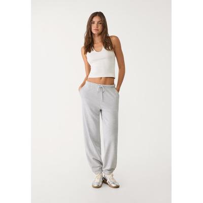 Stradivarius Plush joggers Grey melange XL