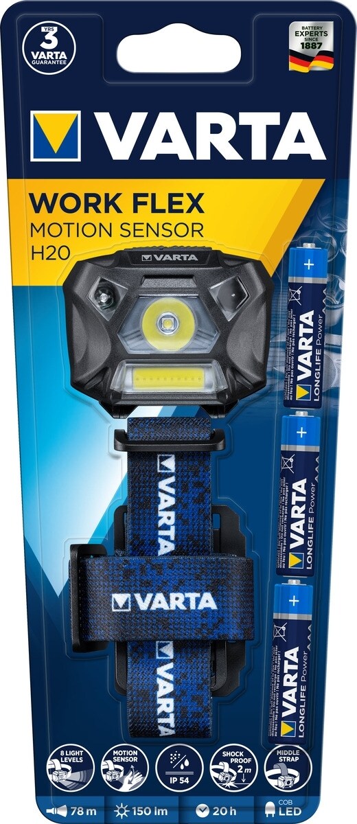 VARTA Work Flex Motion Sensor H20 3AAA mit Batt. Image