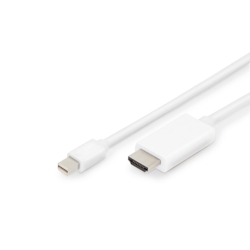 DIGITUS DisplayPort Adapterkabel, mini DP - HDMI Typ A 2.0m Image