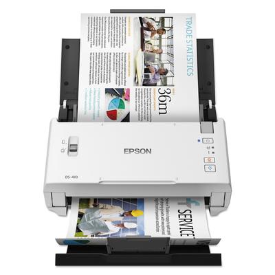 Epson B11B249201 DS-410 Document Scanner, 600 dpi Optical Resolution, 50-Sheet Duplex Auto Document Feeder