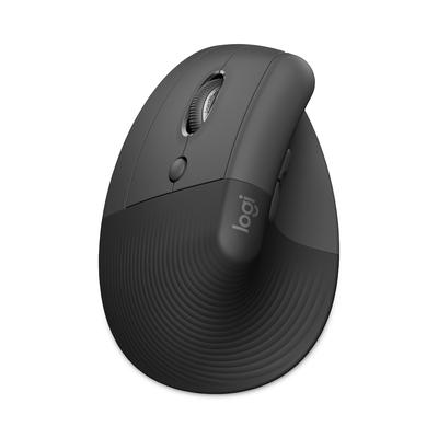 Logitech 910006467 Lift Vertical Ergonomic Mouse, 2.4 GHz Frequency/32 ft Wireless Range, Left Hand Use, Graphite