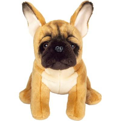 Kuscheltier TEDDY HERMANN "Französische Bulldogge, 27 cm", braun (hellbraun), Plüschfiguren, KinderB:13cm H:27cm L:22cm, Acryl, Polyester, zum Teil aus recyceltem Material, B:13cm H:27cm L:22cm