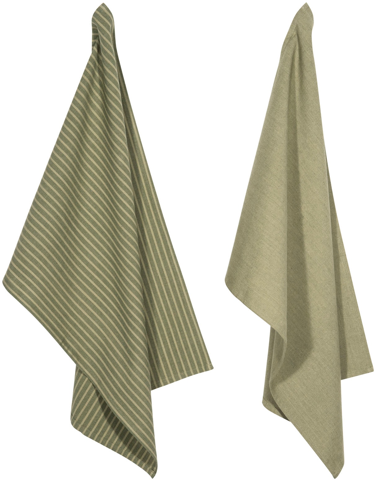 Geschirrtuch PAD "Fiora vs. Leda", grün, H:1cm L:70cm T:50cm, 100% Baumwolle, Geschirrtücher Image