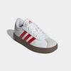 Sneaker ADIDAS SPORTSWEAR "VL COURT 3.0 KIDS", Gr. 34, rot (cloud weiß, better scarlet, grau one), Synthetik, Leder, sportlich, Schuhe, inspiriert vom Design des adidas samba
