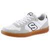 Slip-On Sneaker SKECHERS "NEW WAVE CUP-CALVEN", Herren, Gr. 43, beige (sanftes weiß, beige), Veloursleder, Lederimitat, Textil, sportlich, Schuhe, Retro Sneaker, Schnürschuh mit Gummizug
