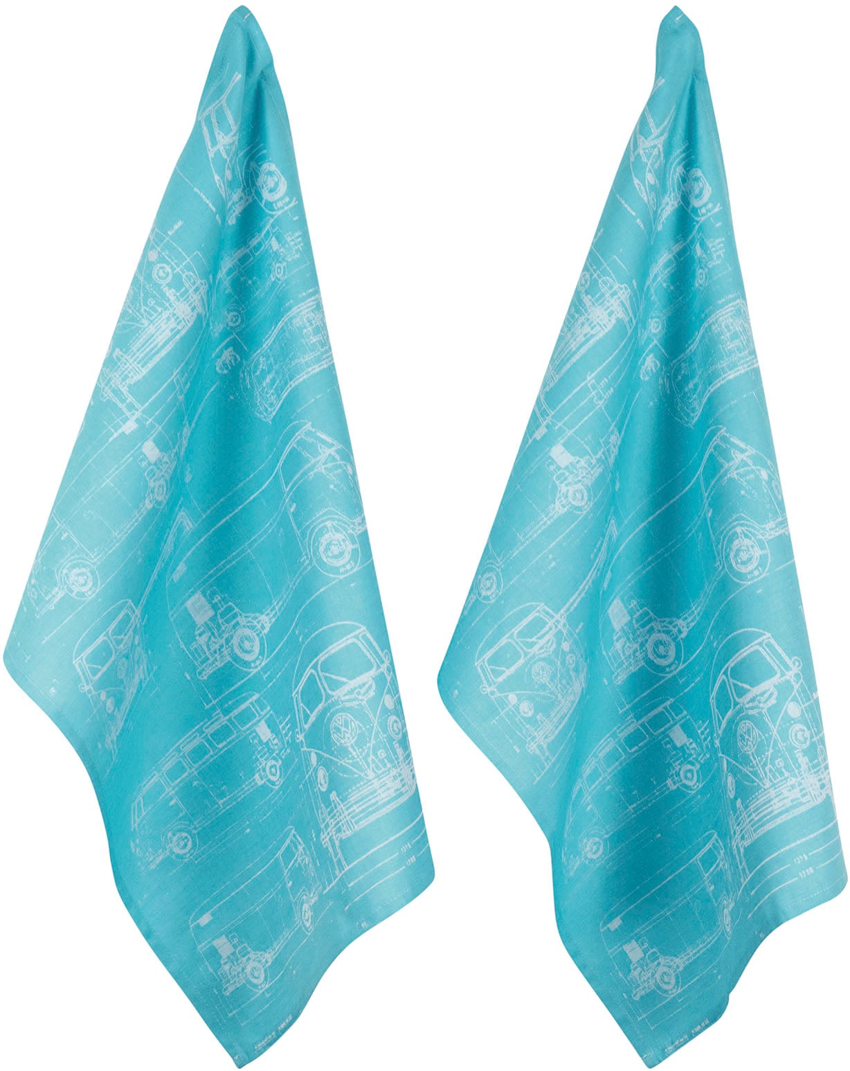 Geschirrtuch PAD "Culture", blau, H:1cm L:70cm T:50cm, 100% Baumwolle, Geschirrtücher Image