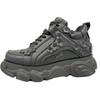 Plateausneaker BUFFALO "CLD CORIN DAISY", Damen, Gr. 41, schwarz, Lederimitat, modisch, Schuhe, Chunky Sneaker, Schnürschuh, Halbschuh mit Memory Foam Innensohle