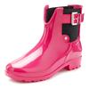 Gummistiefelette VIVANCE, Damen, Gr. 42, pink, Obermaterial: 100% PVC. Futter: 100% Textilmaterial. Decksohle: 100% Textilmaterial. Laufsohle: 100% Synthetik, unifarben, glänzend, casual, Schuhe Chelseaboots Schlupfboots Gummiboots, Gummistiefel im...