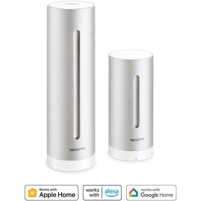 NETATMO Sensor "Smarte Wetterstation", silber (aluminium, silber), B:22,00cm H:40,00cm L:25,00cm, Sensoren Image
