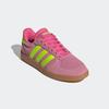 Sneaker ADIDAS SPORTSWEAR "BREAKNET SLEEK", Gr. 38,5, rosa (pulse magenta, lucid lemon, bliss pink), Leder, Synthetik, sportlich, Schuhe