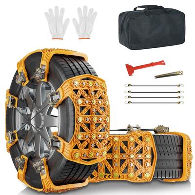 Upgraded Snow Chains for All Car Models,Anti Slip Tire Traction Chains