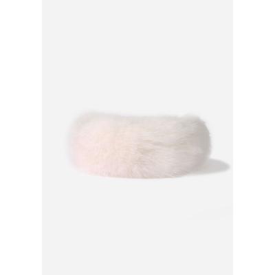 Plus Size Women's Faux Fox Fur Ear Warmer by ELOQUII in White (Size NO SIZE)