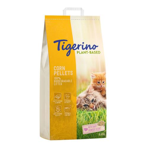 2x14l Baby Powder Scent Corn Pellets Plant-Based Litter Tigerino Cat Litter