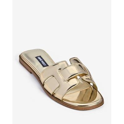 Nine West - Gold Yellow - Flat Slide Sandal - 6.0