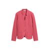 TOM TAILOR Damen Slim Fit Blazer mit Ottoman-Struktur, rot, Uni, Gr. L